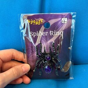 Spirit Spider Rings Stretchable Bends For Ages 15+ Never Been Worn Black Purple